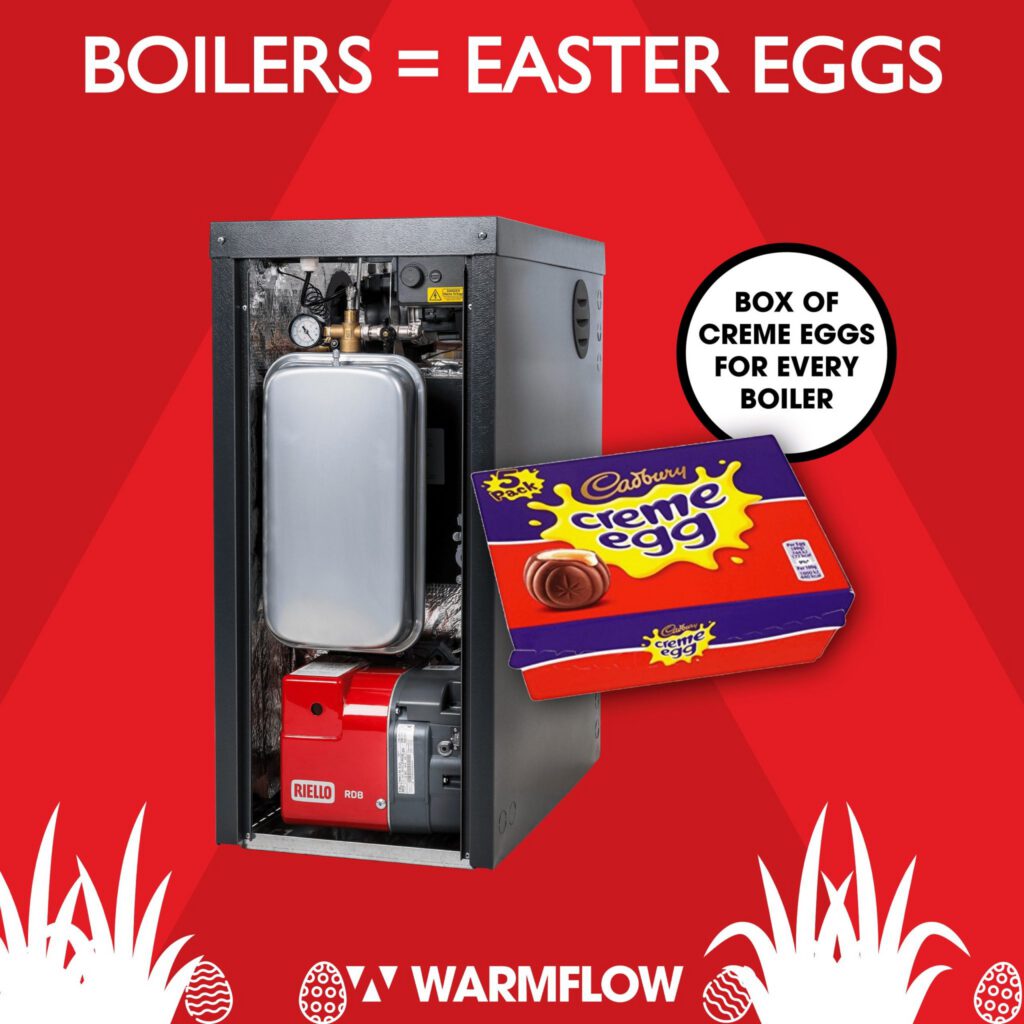 Heating engineers rewarded with crème eggs for delivering efficiency