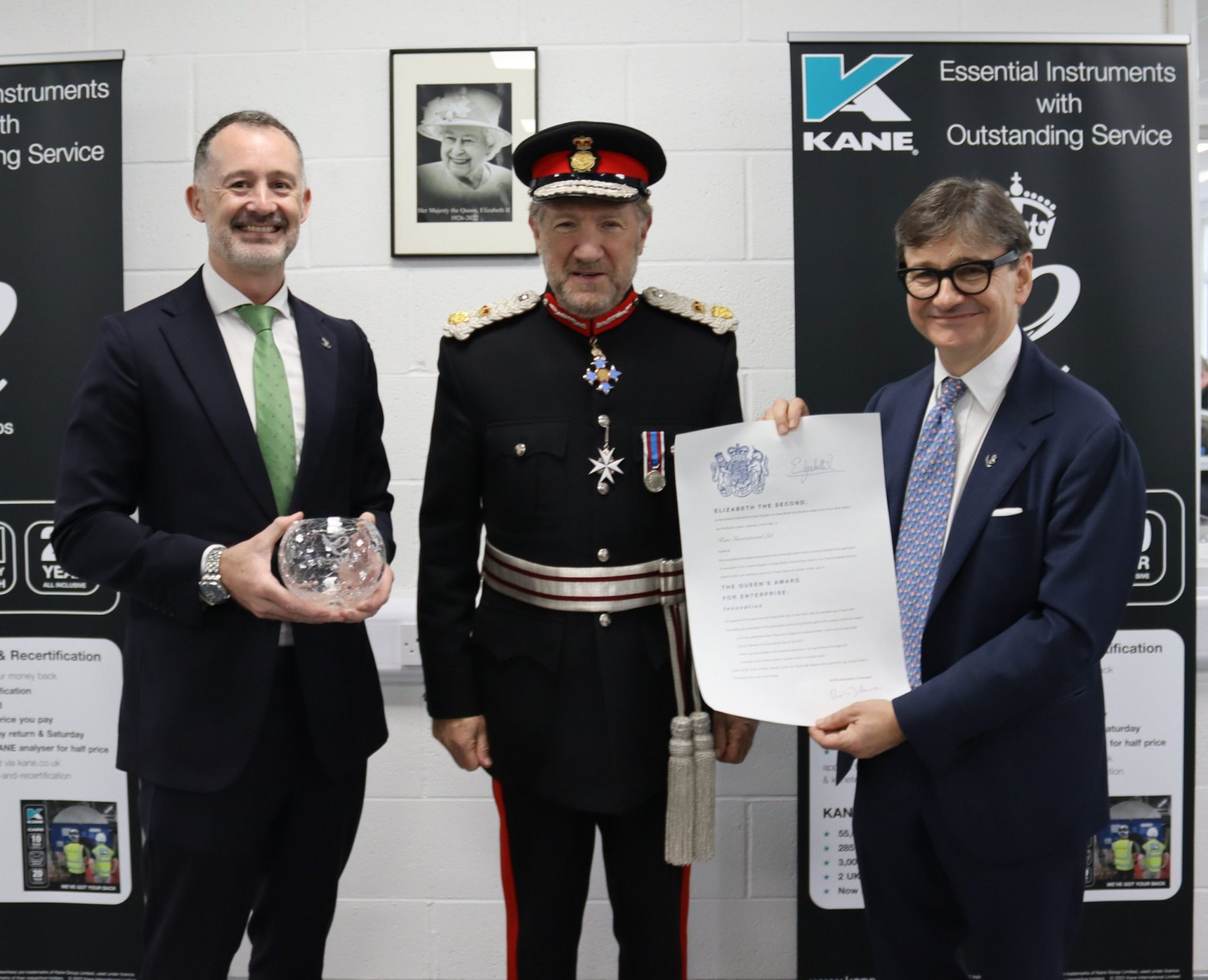 Royal award for Kane