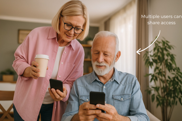 Users checking their app